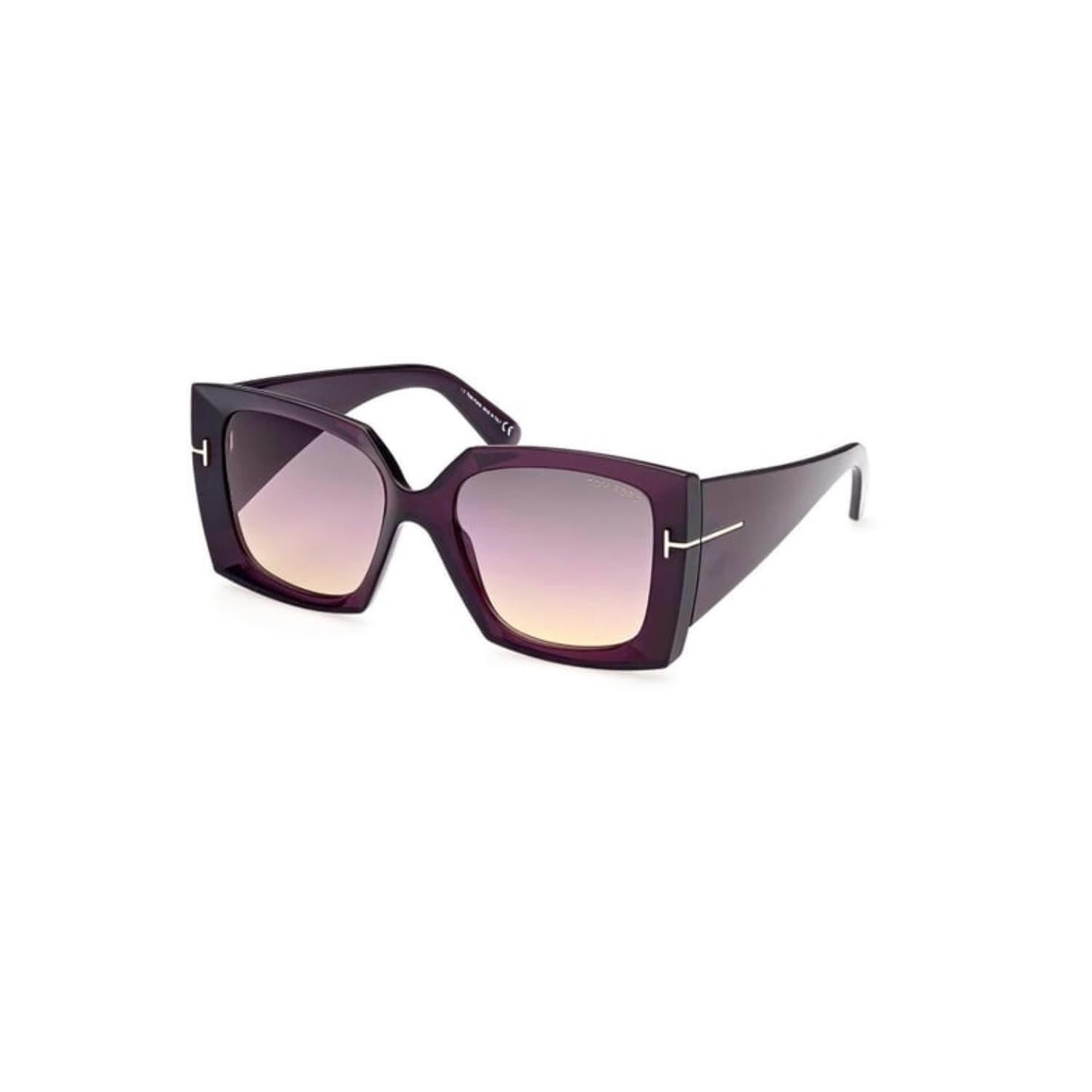 Tom Ford FT 0921 81B 54 Kadın Kare Mor Kemik Güneş Gözlüğü