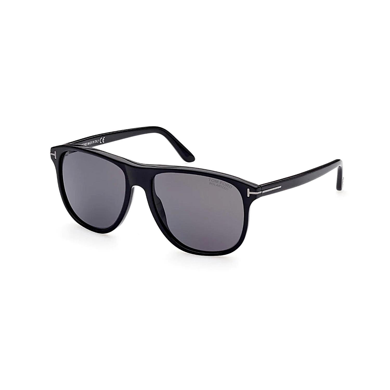 Tom Ford FT0905 N560 1D 56 Polarize Unisex Kare Siyah Kemik Güneş Gözlüğü