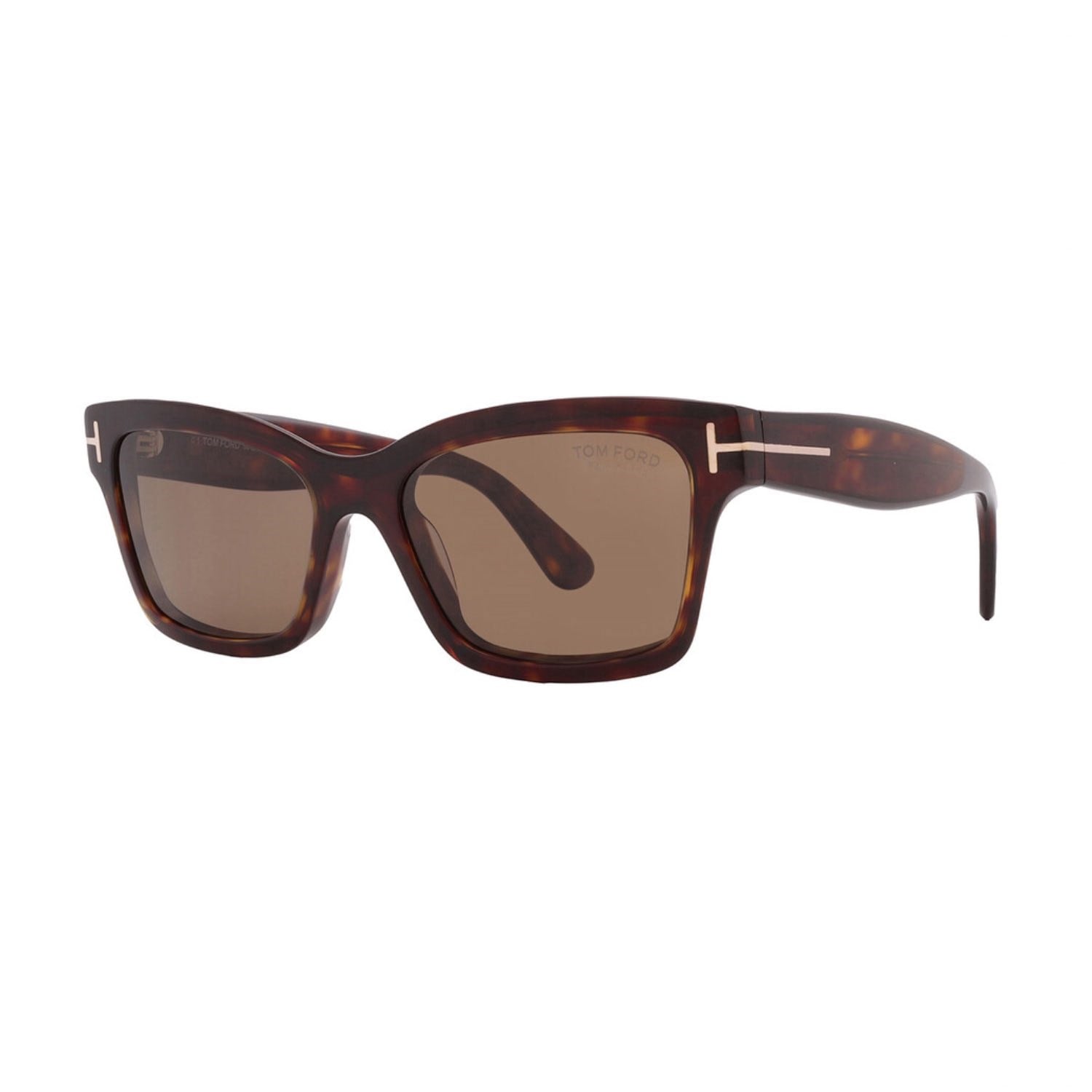 Tom Ford TF 1085 52H 54 Mikel Kadın Polarize Cat Eye Kırçıllı Kahverengi Kemik Güneş Gözlüğü
