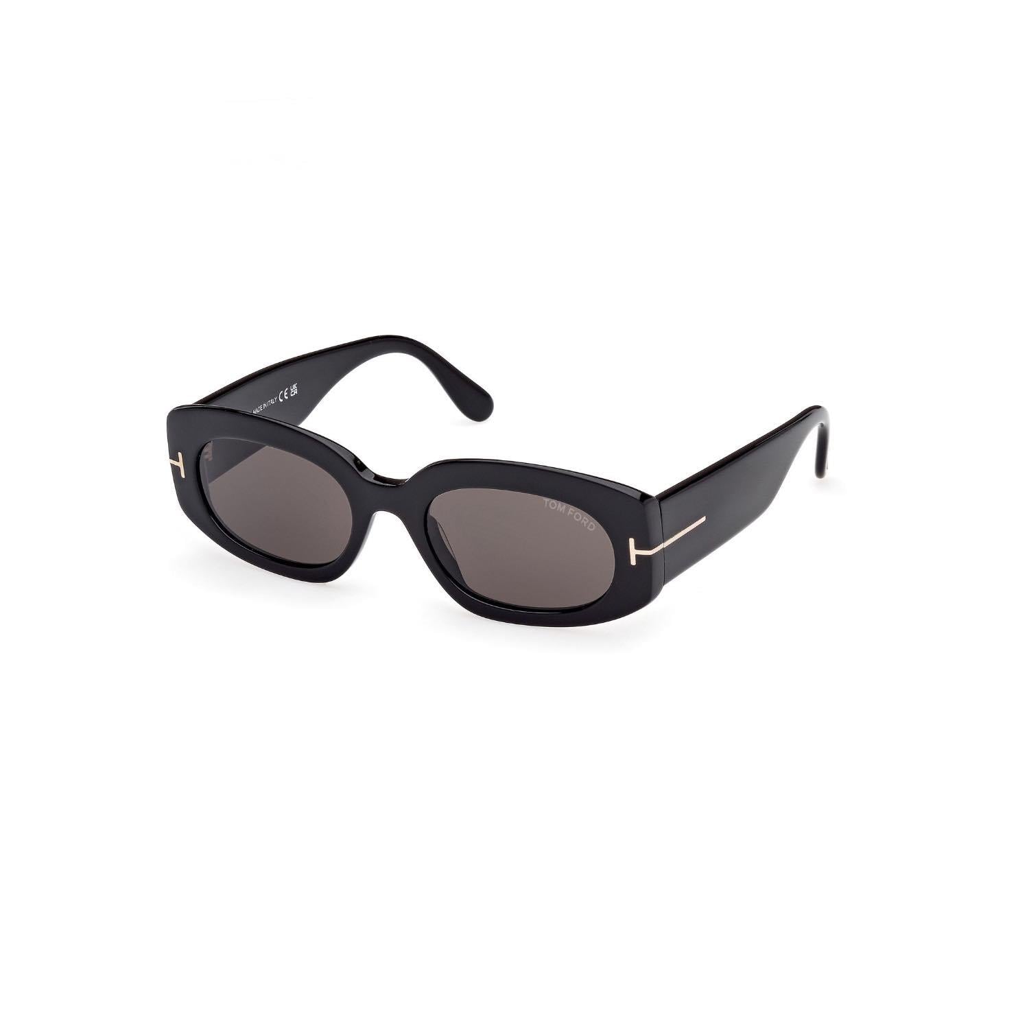 Tom Ford Tf 1187 01A 52 Kadın Oval Siyah Kemik Güneş Gözlüğü