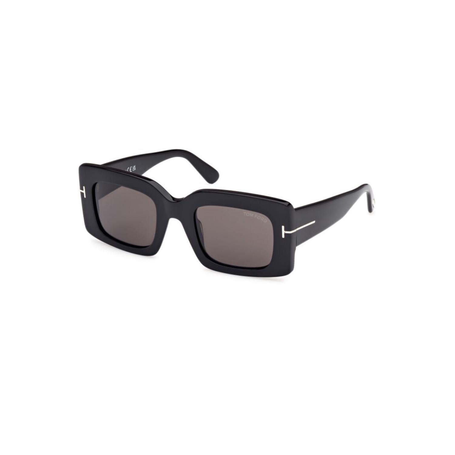 Tom Ford Tf 1188 01A 50 Kadın Kare Siyah Kemik Güneş Gözlüğü