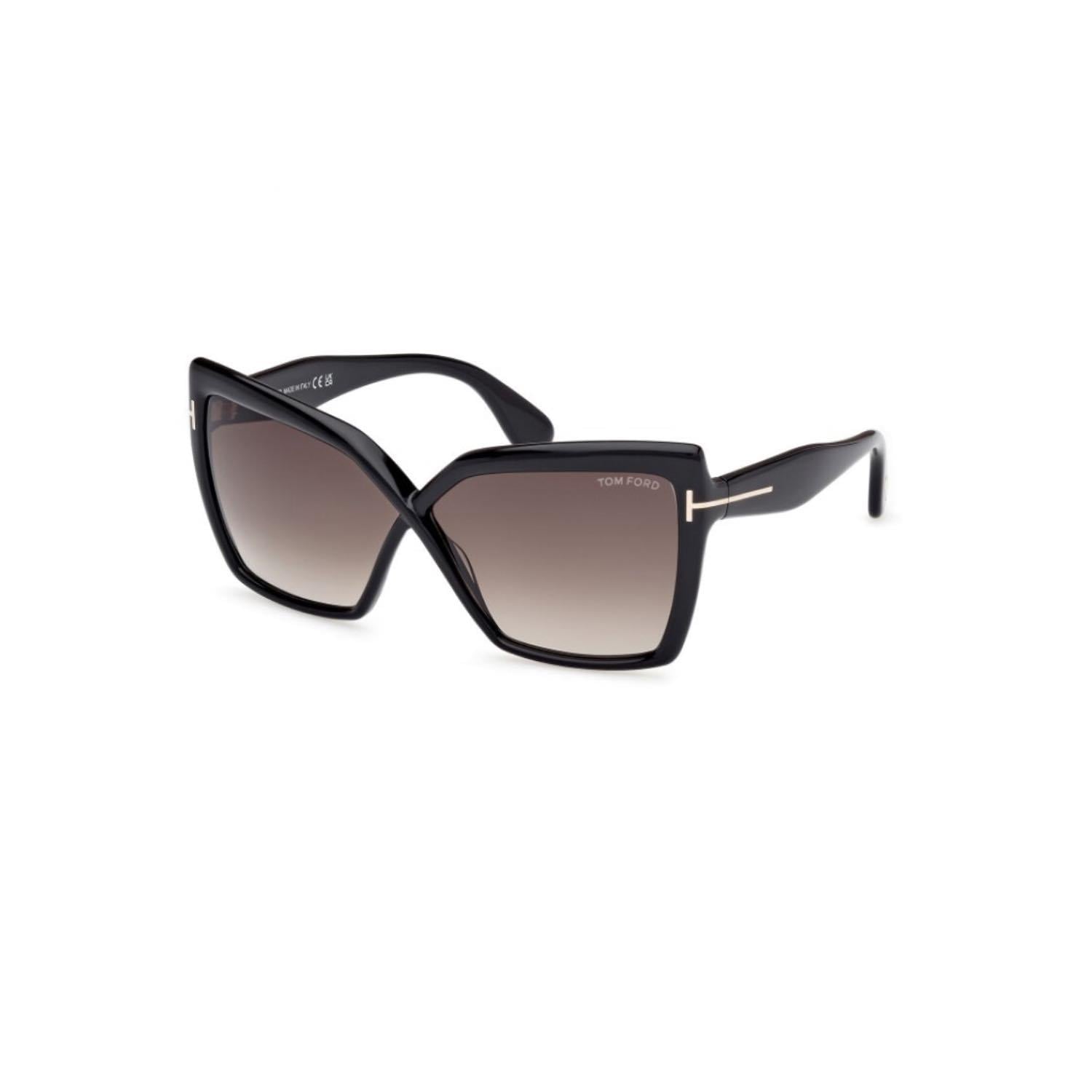 Tom Ford TF 1195 01B 63 Kadın Kelebek Siyah Kemik Güneş Gözlüğü