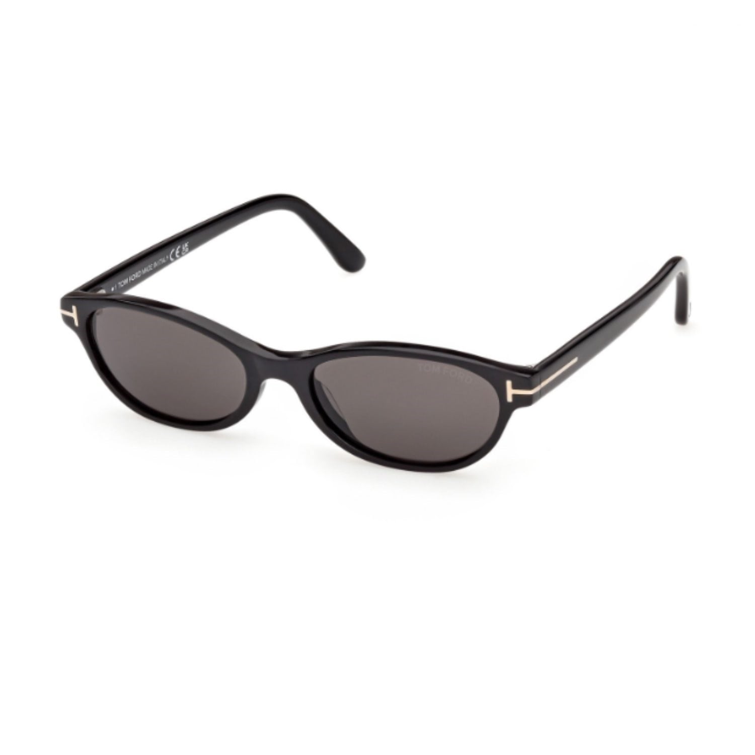 Tom Ford TF 1310S 01A 52 Chloe Unisex Oval Siyah Kemik Güneş Gözlüğü