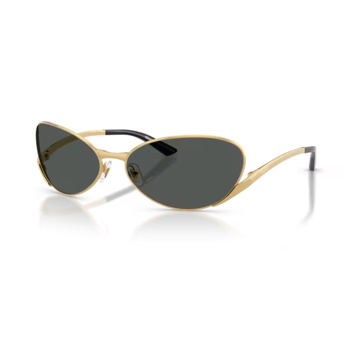 Versace VE 2285 100287 64 Kadın Oval Gold Metal Güneş Gözlüğü