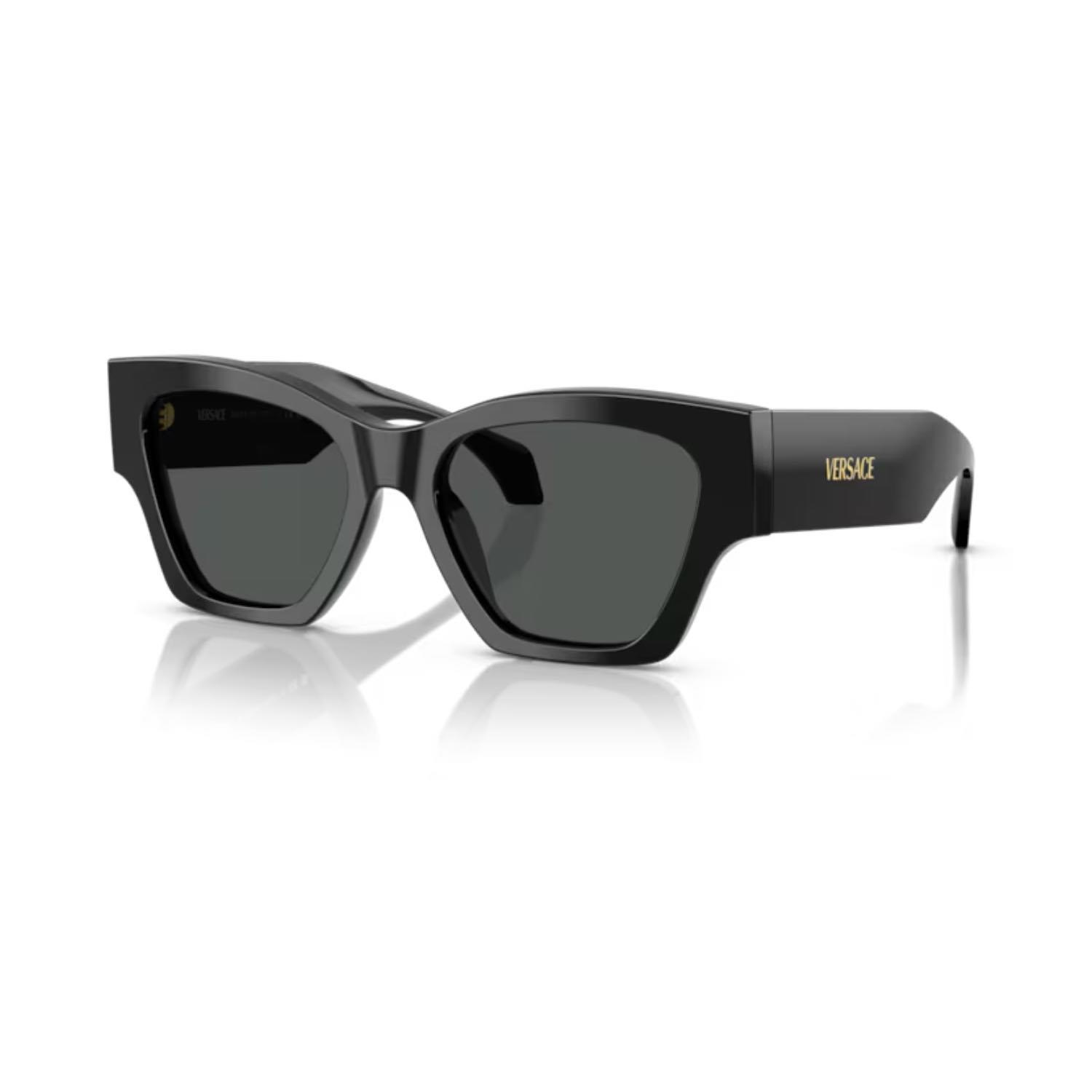Versace VE 4492U GB187 53 Kadın Kare Siyah Kemik Güneş Gözlüğü