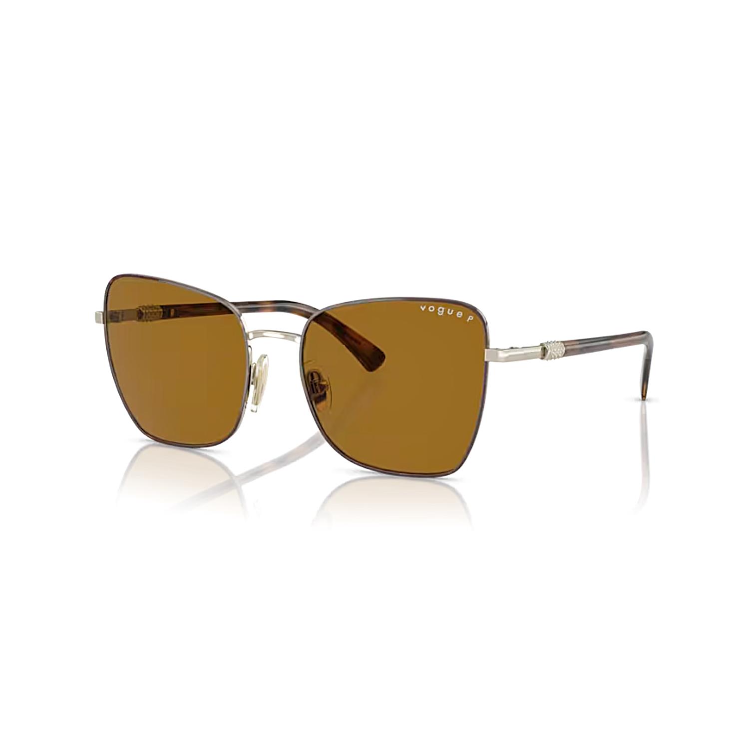 Vogue VO 4277SB 507883 56 Polarize Kad n Kelebek Kahverengi Metal Gune Gozlu u Eri kin Optik