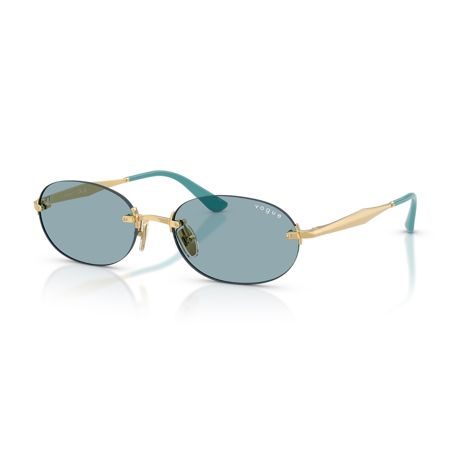 Vogue VO 4342S 28080 55 Kadın Oval Gold Metal Güneş Gözlüğü