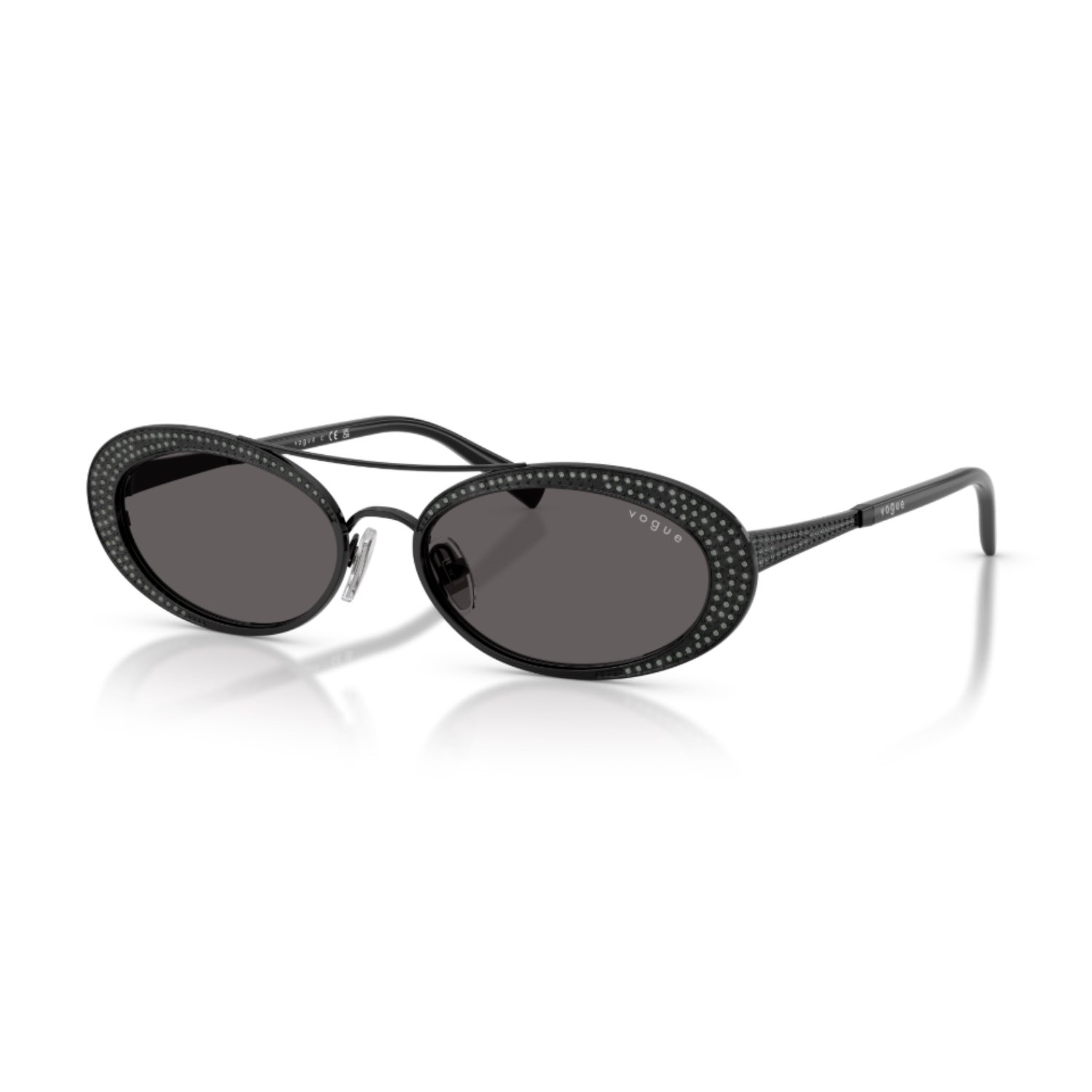 Vogue VO 4348SB 35287 54 Kadın Oval Siyah Metal Güneş Gözlüğü