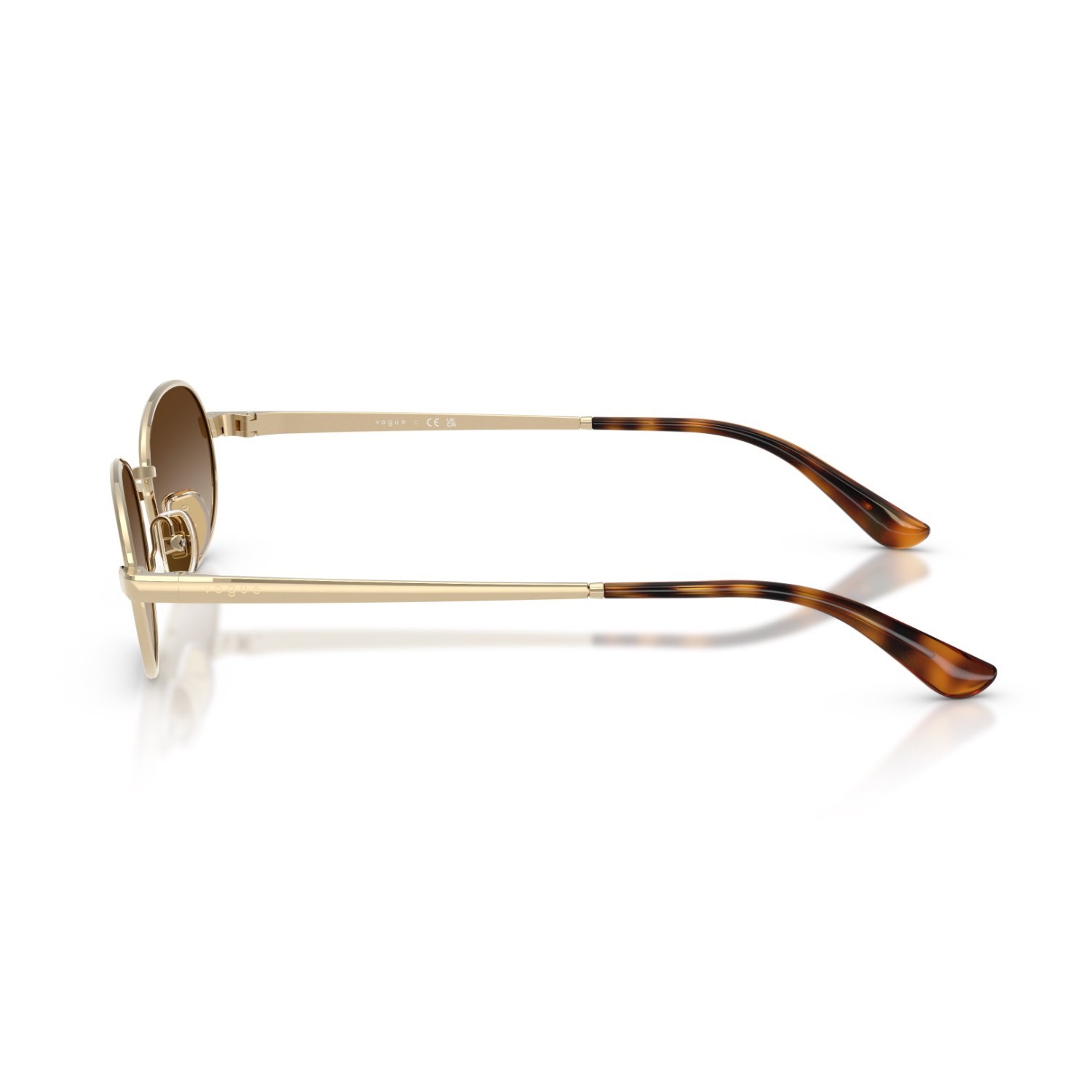 Vogue VO 4353S 84813 54 Kadın Oval Gold Metal Güneş Gözlüğü