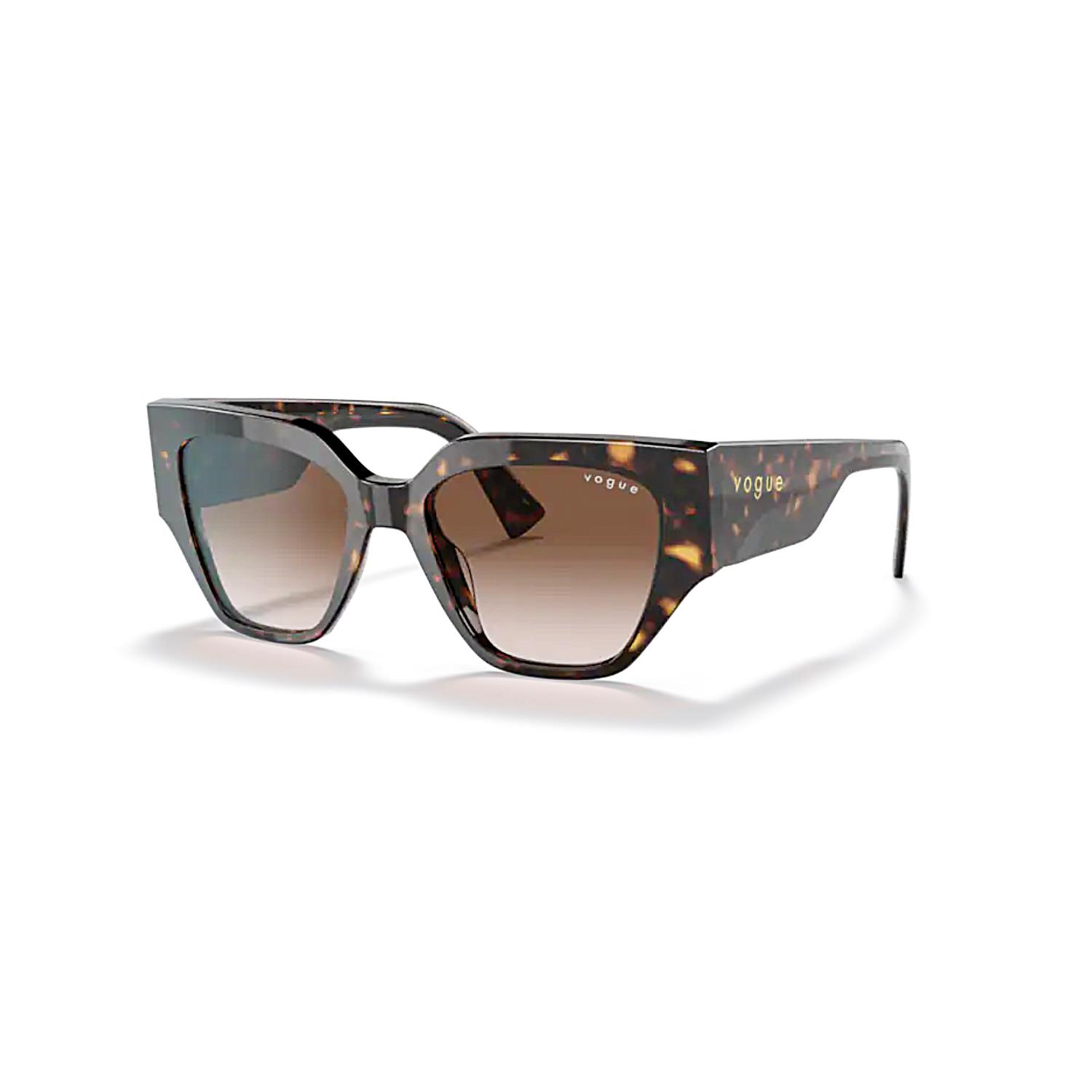 Vogue VO 5409S W65613 52 Kadın Geometrik Kırçıllı Kahverengi Kemik Güneş Gözlüğü