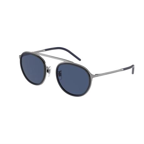 Dolce Gabbana DG 2276 0480 53 Erkek Lacivert Metal Yuvarlak