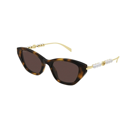 Gucci GG 1968S 003 50 Kadın Cat Eye Kırçıllı Kahverengi Kemi