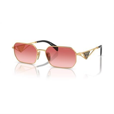 Prada PR A51S 5AK40C 58 Kadın Geometrik Gold Metal Güneş Göz