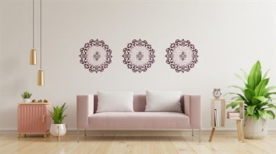 Piktura Duvar Dekorasyon Kendin Yap, Kendin Boya Diy Kiti (Mandala Mürdüm)