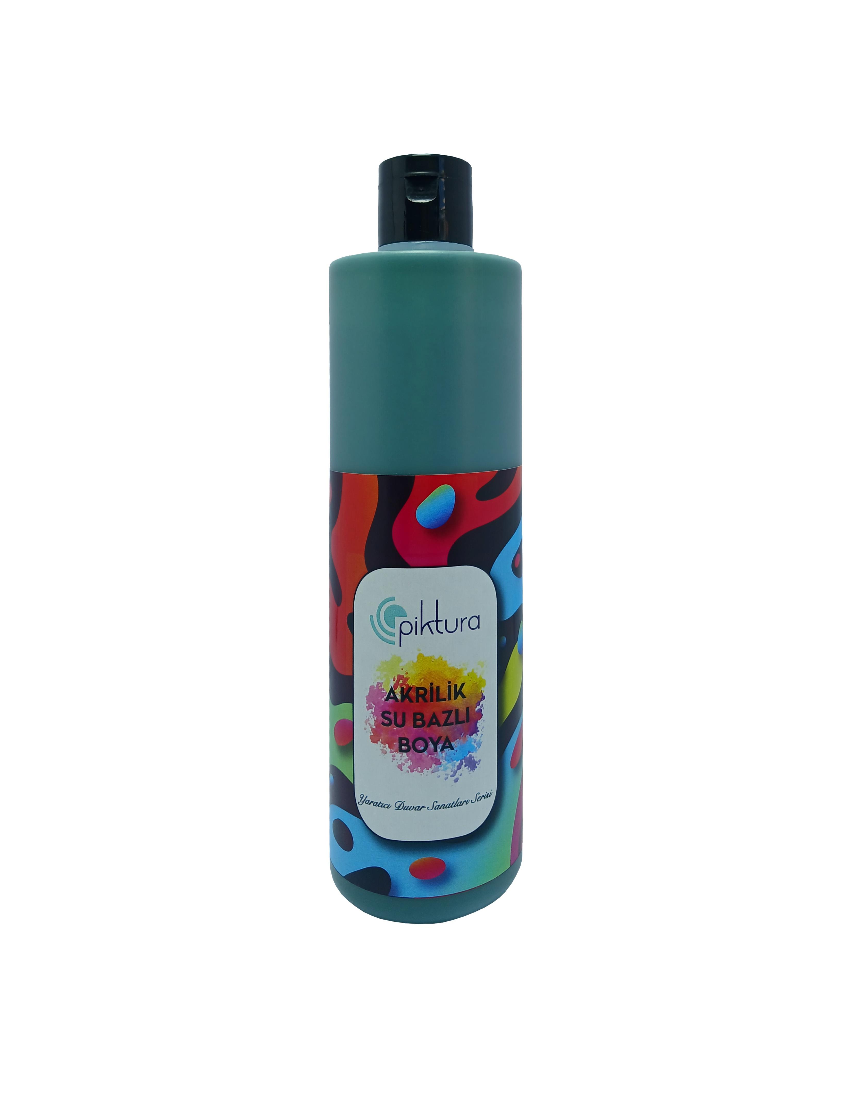 Piktura Su Bazlı Silikonlu Silinebilir İç Cephe Duvar Boyası, Ekonomik Boy, 350ml - Koyu Orman (koyu yeşil)