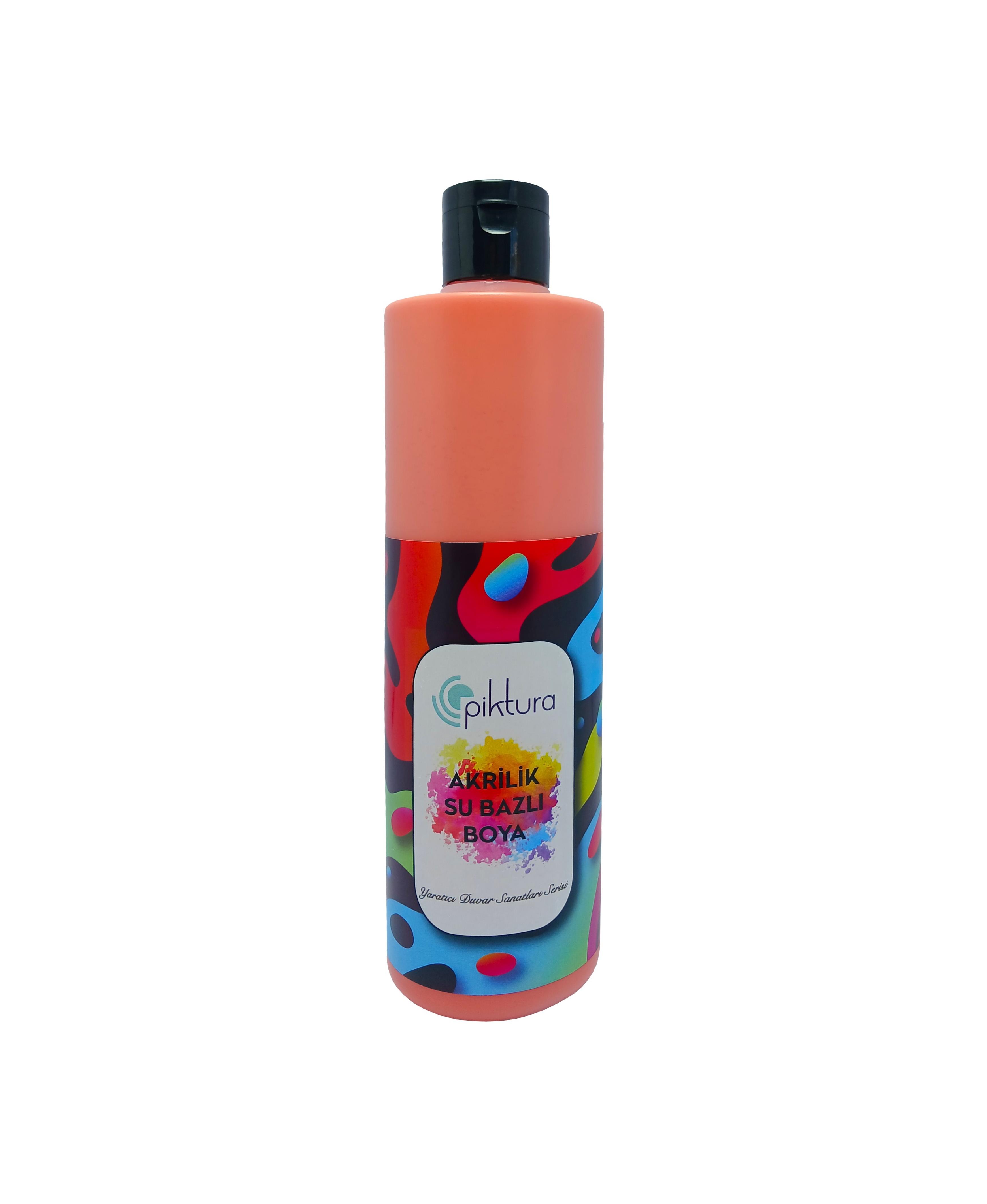 Piktura Su Bazlı Silikonlu Silinebilir İç Cephe Duvar Boyası, Ekonomik Boy, 350ml - Havuç Turuncu