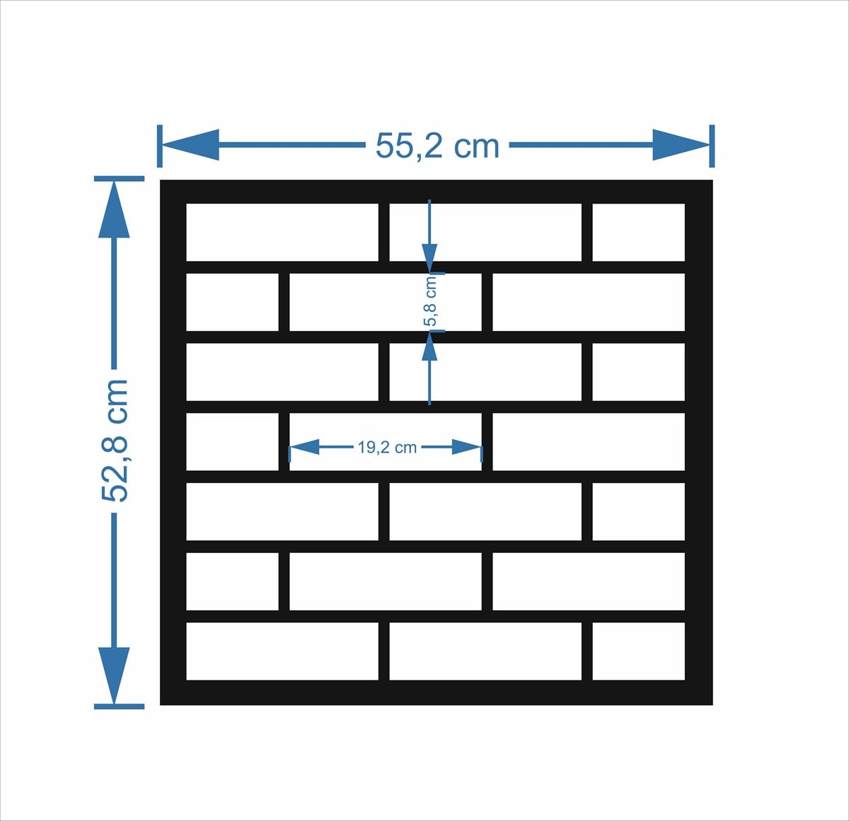 Tuğla Stencil Şablon (Bricks Stencil)