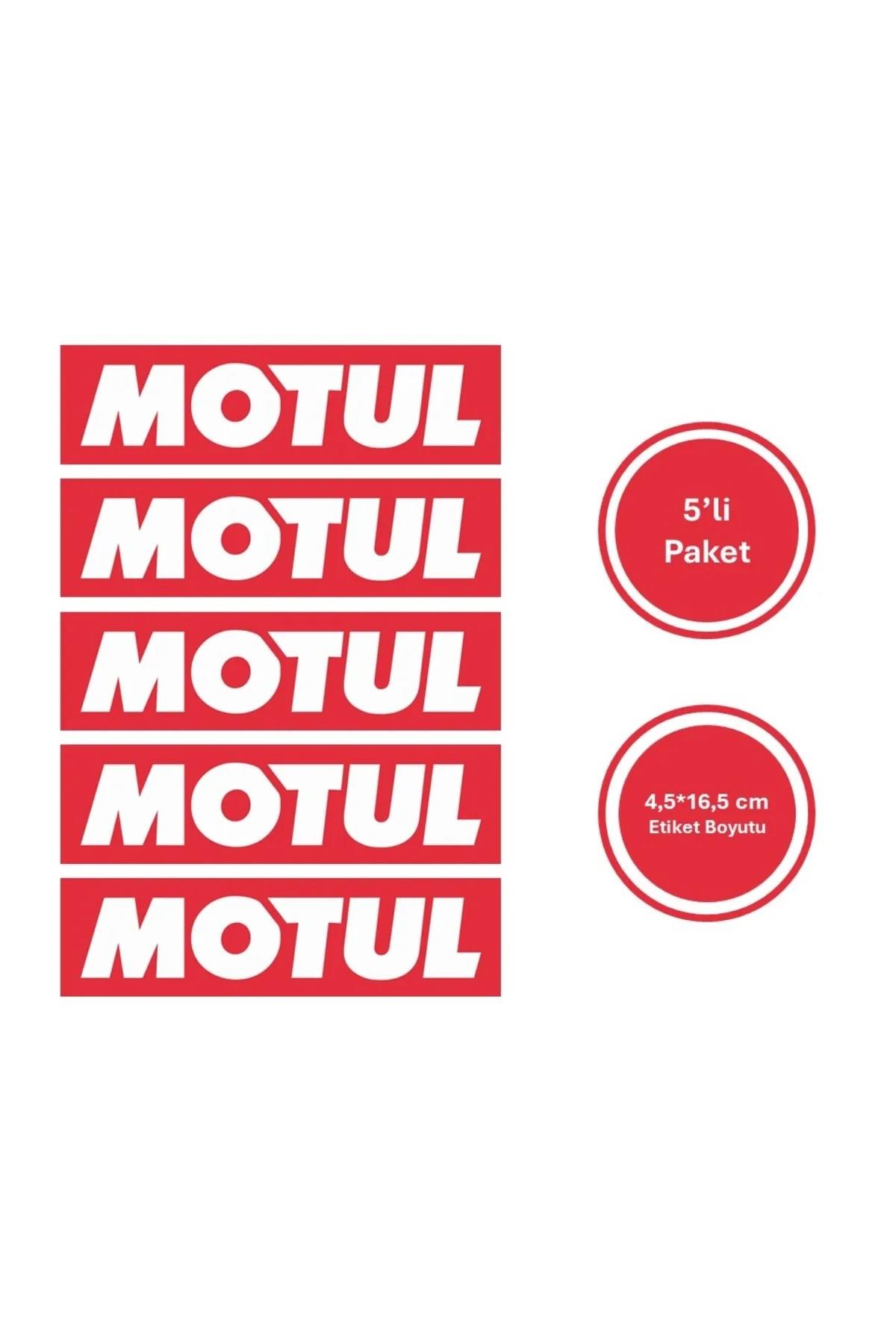 5 Adet Motul Yağ Sticker Etiket 16,5*4,5cm