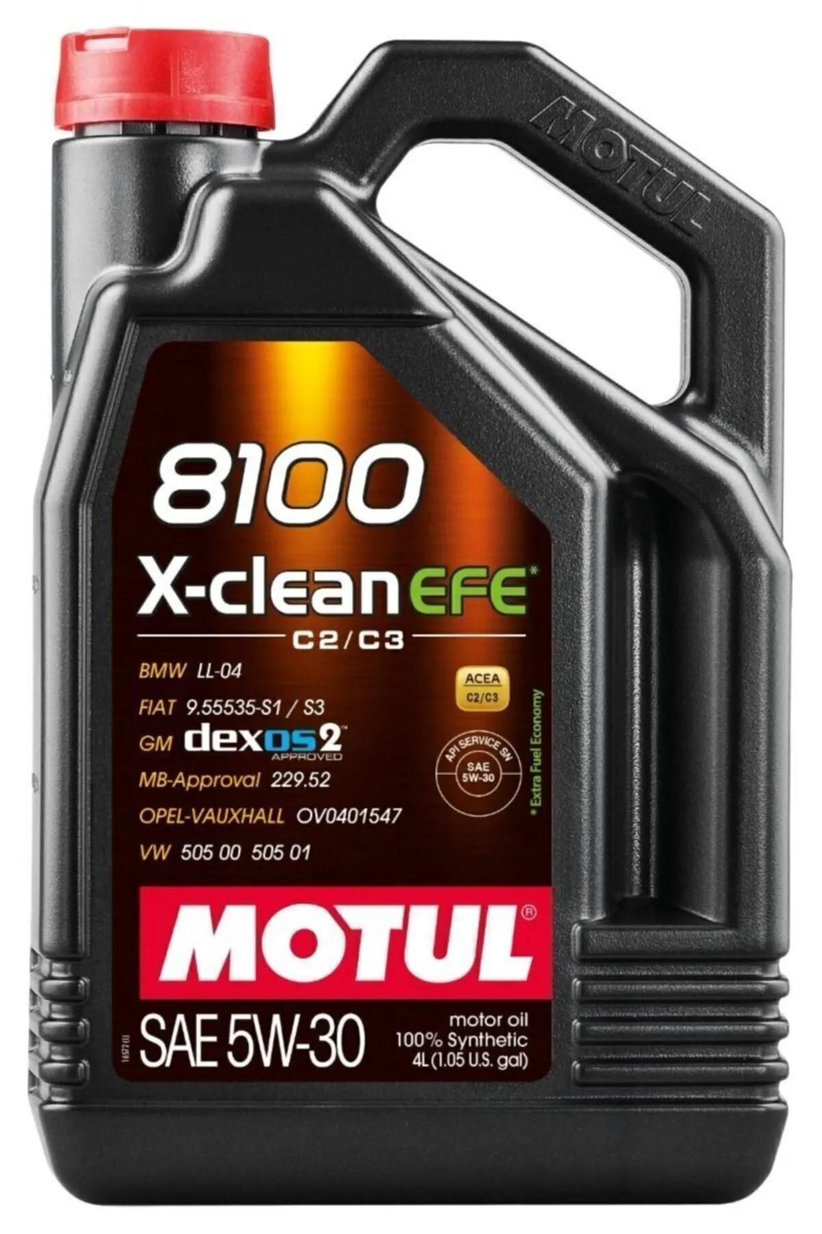 8100 X-clean Efe 5w-30 Partiküllü Motor Yağı 4l 2023 Uretim