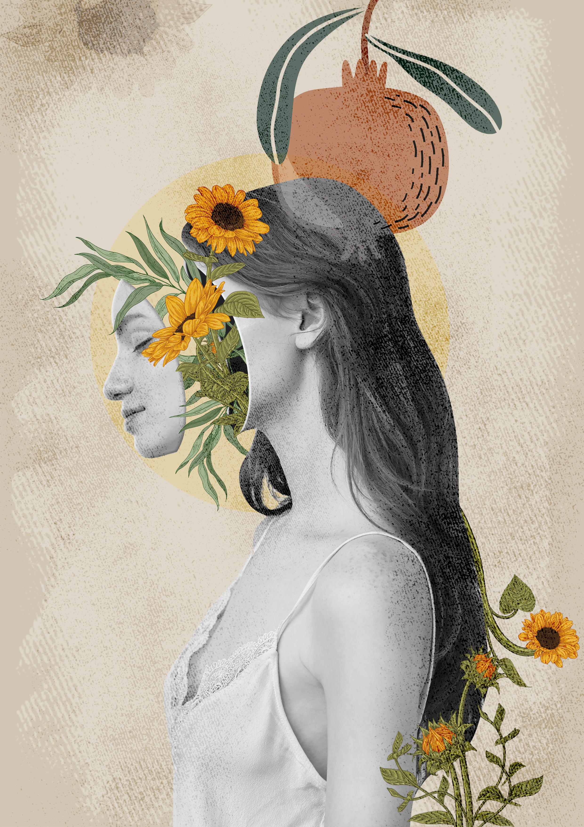Mixed Media Art No.12 Dekopaj Kağıdı