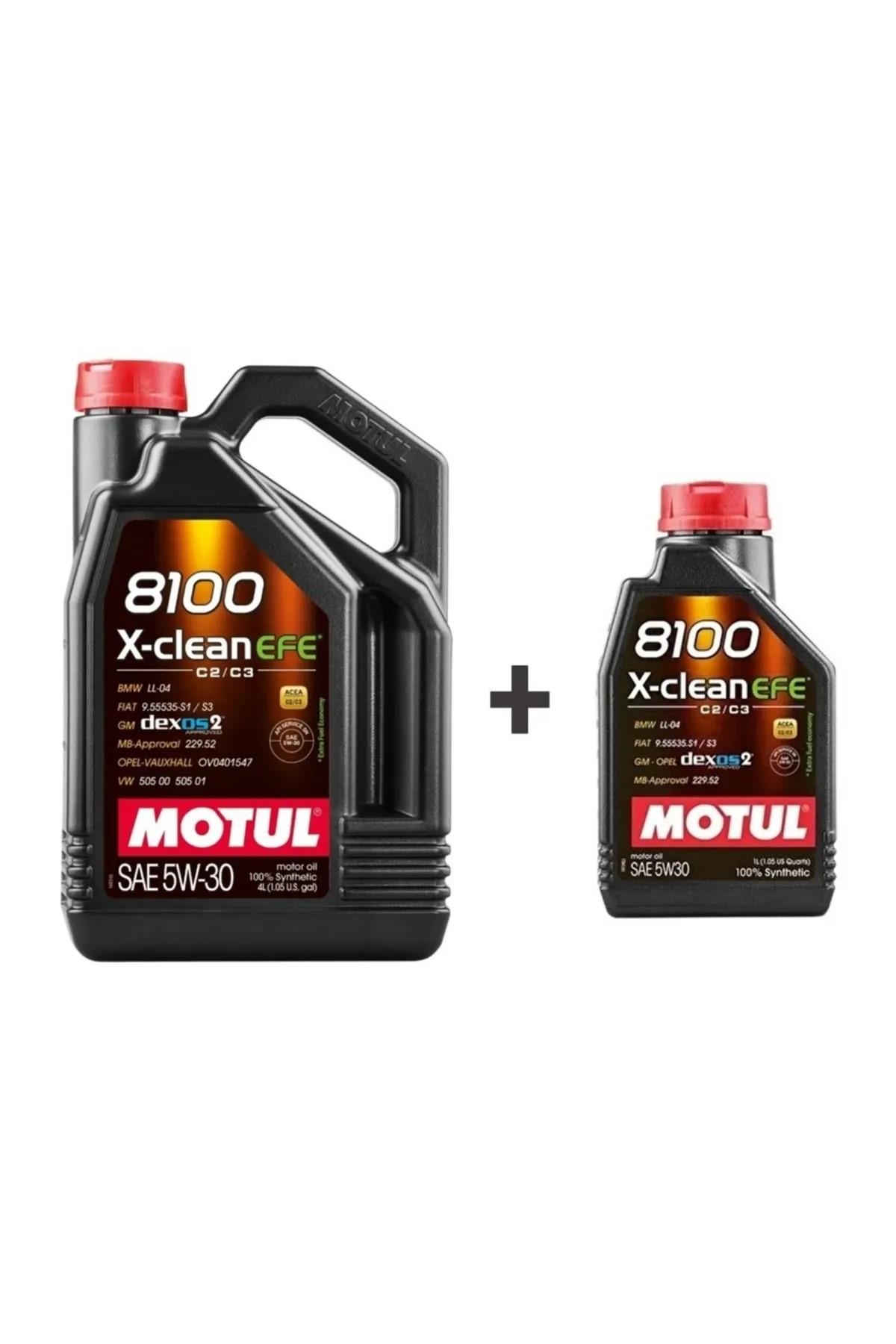 motul 8100 X-Clean Efe 5w30 4 Litre +1 Litre Motor Yağı