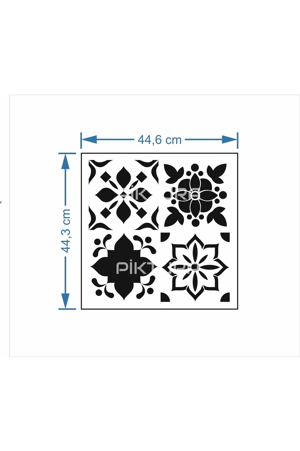 Piktura Seramik Fayans Karo Stencil Şablon (tile Stencil) 40*40cm Seramik Karo Için Uygun