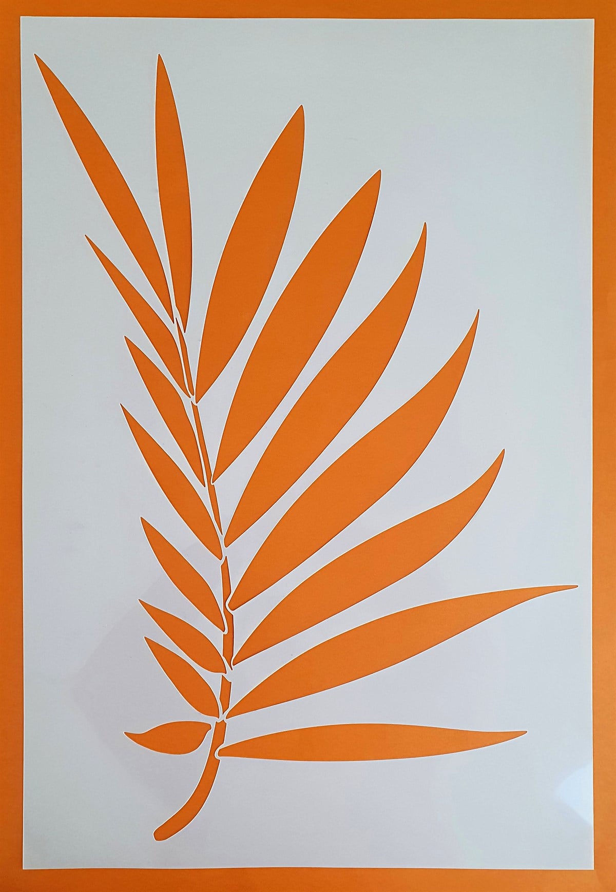 Piktura Stencil Şablon 40 x 60 cm Tropik Yapraklar