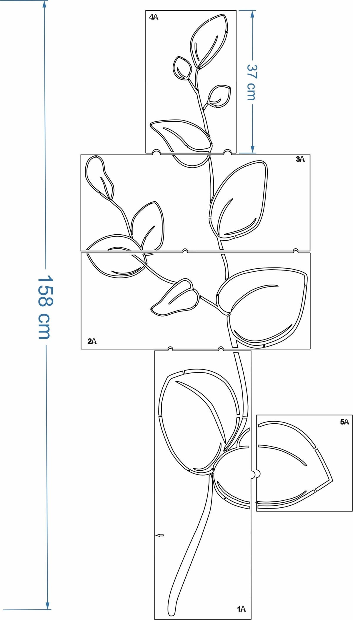 Piktura Stencil Şablon Floral