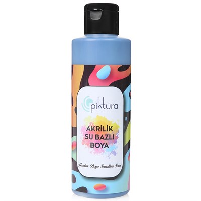 Piktura Su Bazlı Akrilik Boya 200 ml DM117 Yale Mavi