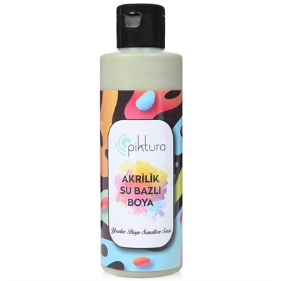 Piktura Su Bazlı Akrilik Boya 200 ml TG125 Zeytin