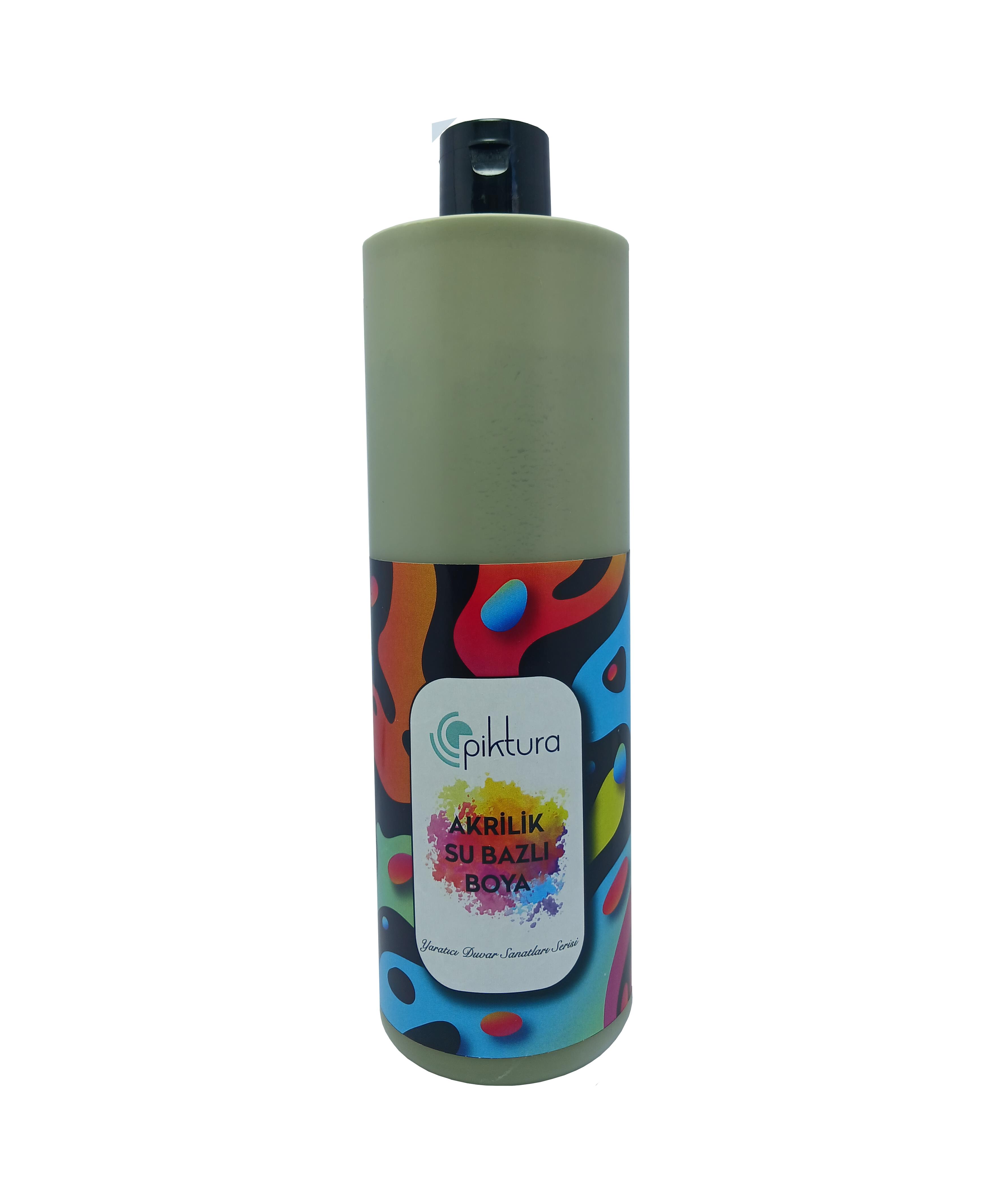 Piktura Su Bazlı Silikonlu Silinebilir İç Cephe Duvar Boyası, Ekonomik Boy, 350ml - Zeytin Yeşil