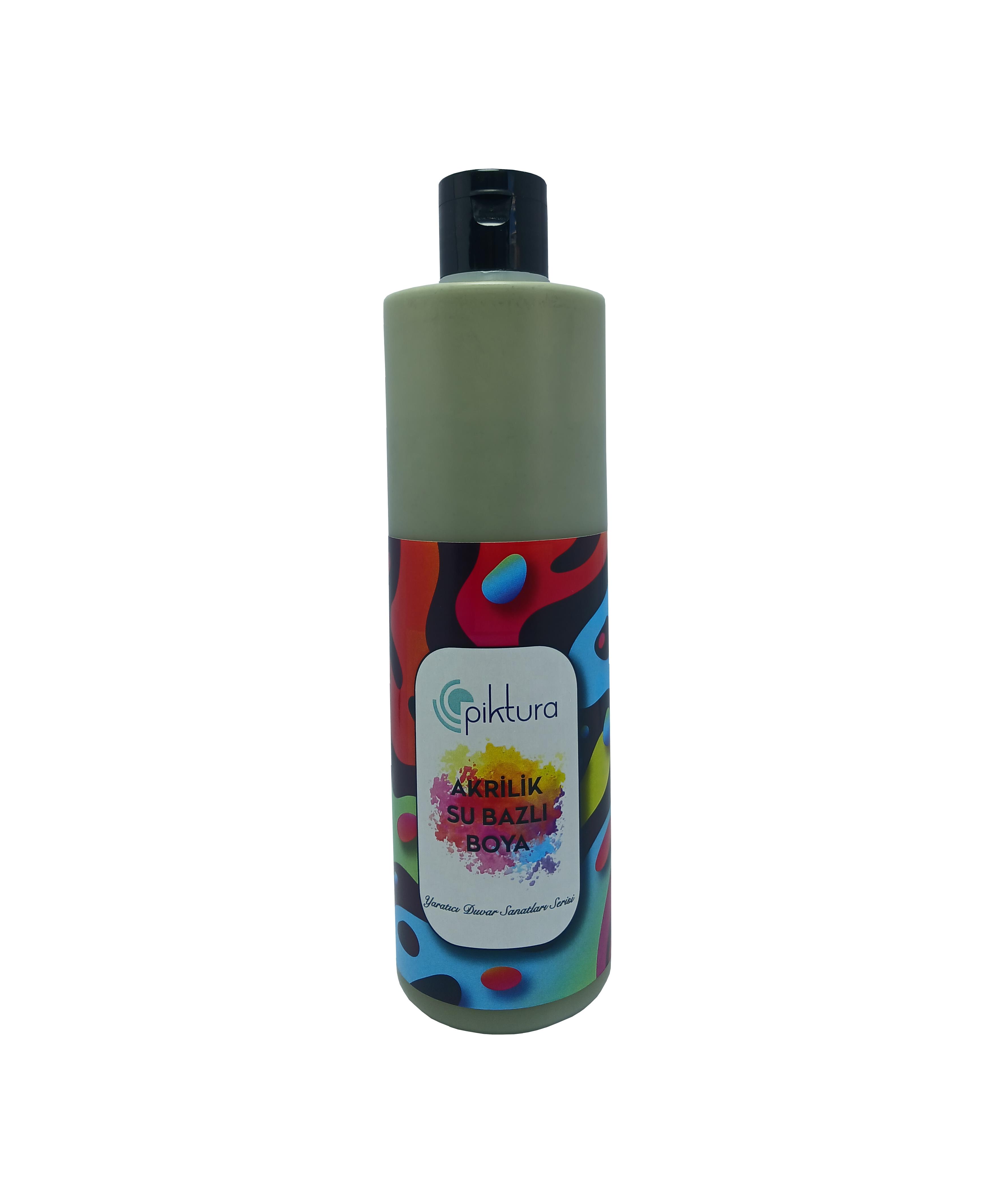 Piktura Su Bazlı Silikonlu Silinebilir İç Cephe Duvar Boyası, Ekonomik Boy, 350ml - Yosun Yeşil