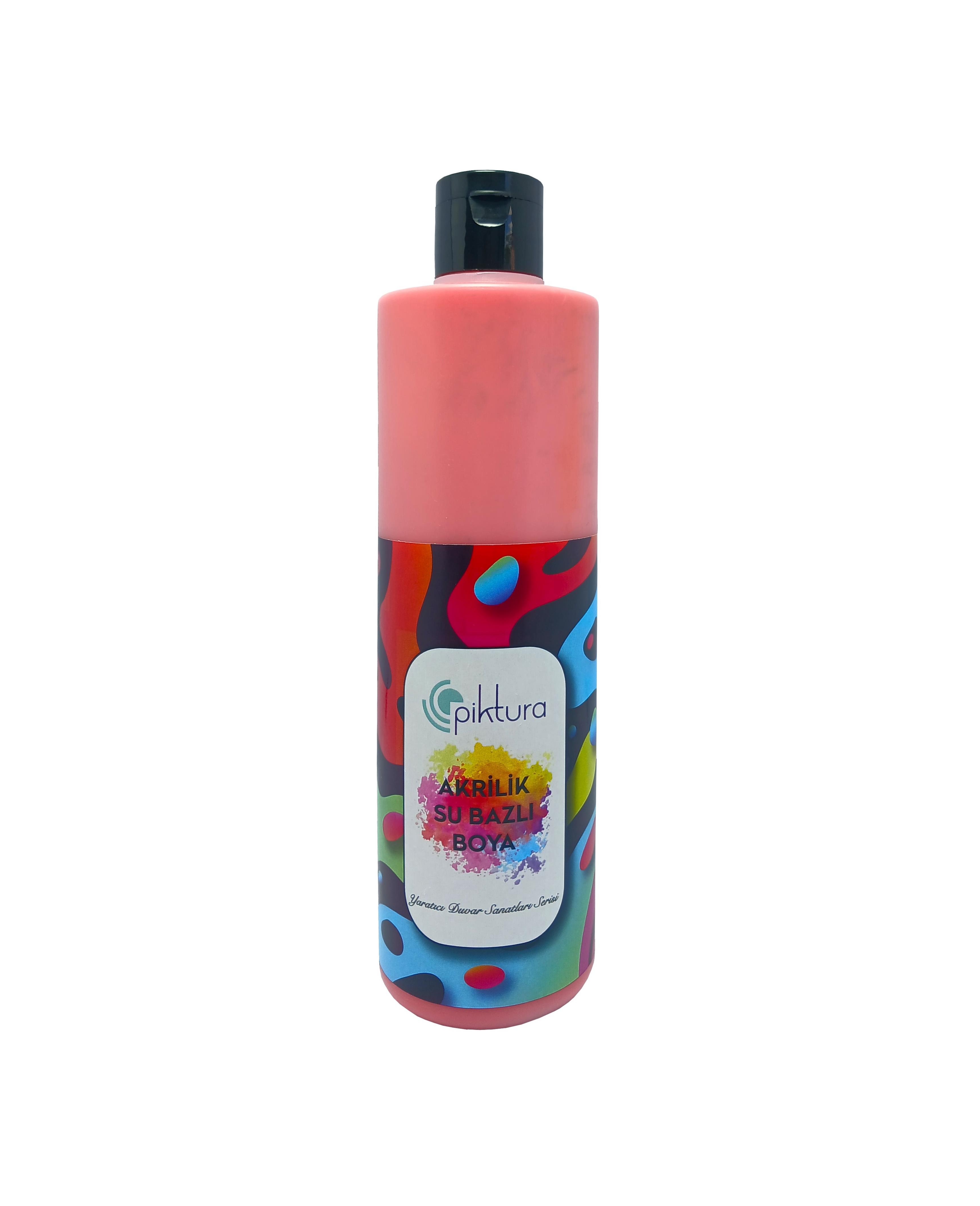 Piktura Su Bazlı Silikonlu Silinebilir İç Cephe Duvar Boyası, Ekonomik Boy, 350ml - Pers Kırmızı