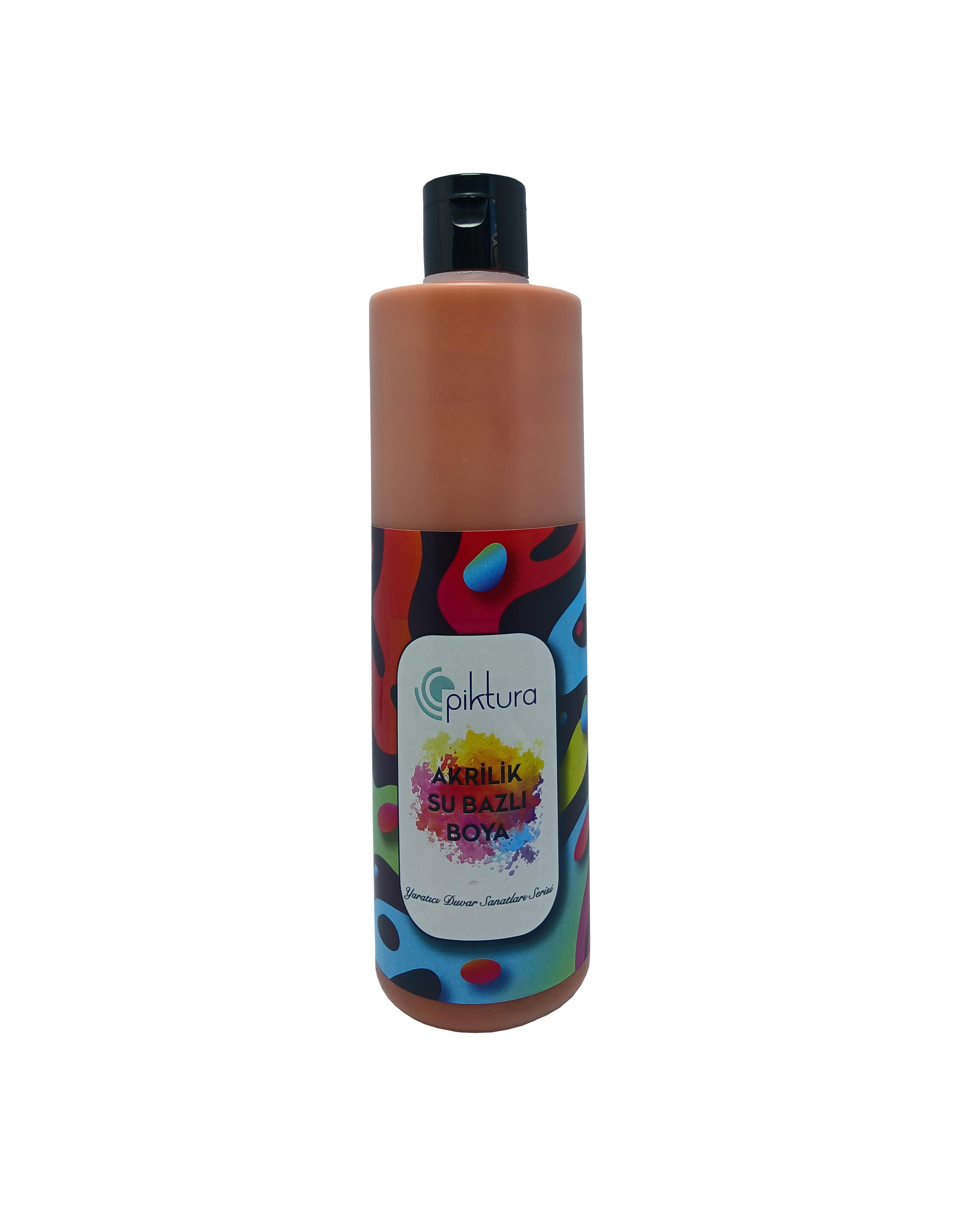 Piktura Su Bazlı Silikonlu Silinebilir İç Cephe Duvar Boyası, Ekonomik Boy, 350ml - Terakota(turuncu)
