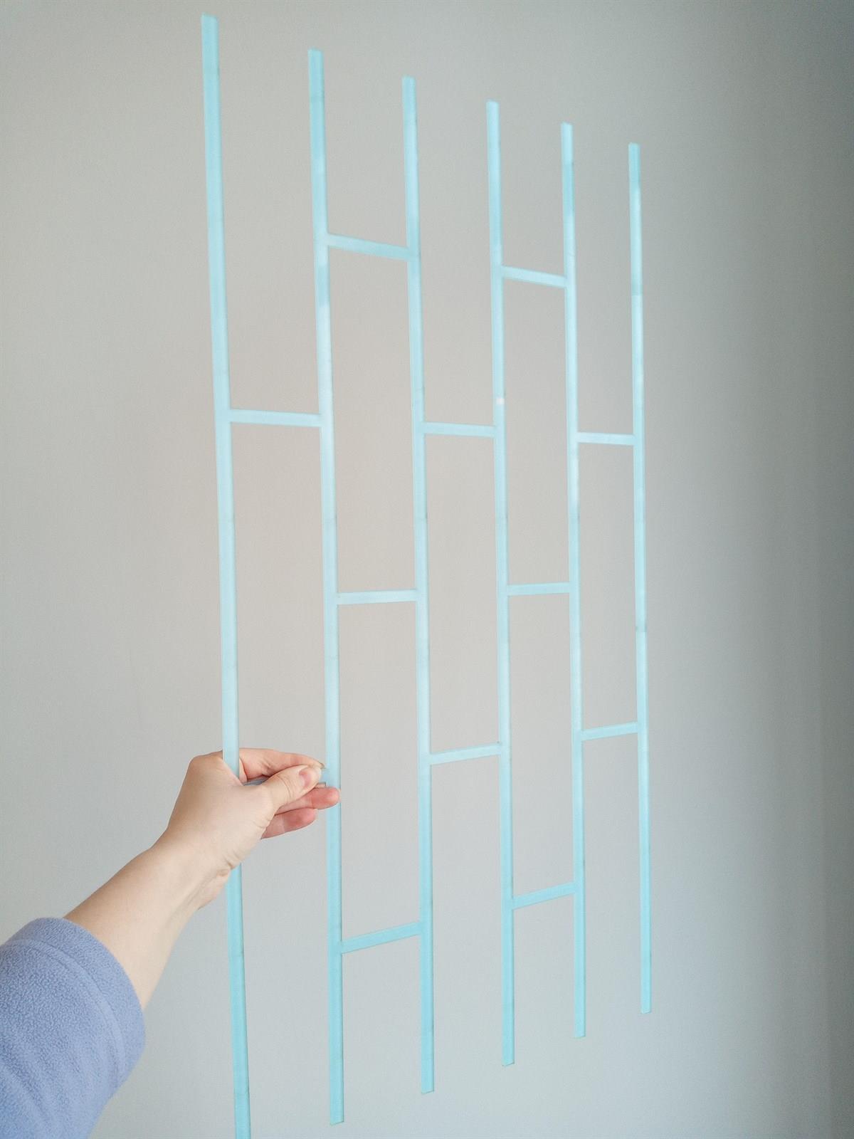 Piktura Tuğla Stencil Kalın Malzeme Rölyef Pasta, Dekoratif Sıva Ve Saten Alçıya Uygun Loft-2 (4mm)
