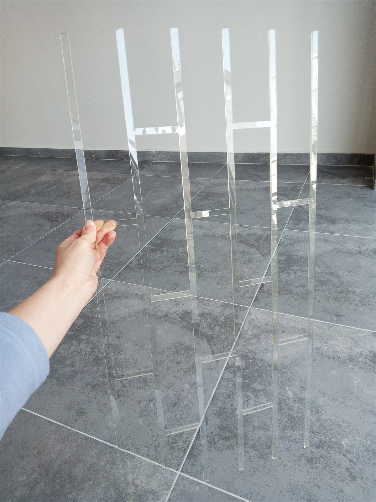 Piktura Tuğla Stencil Şablon Kalın Malzeme Rölyef Pasta ve Saten Alçıya Uygun LOFT-2 MODEL