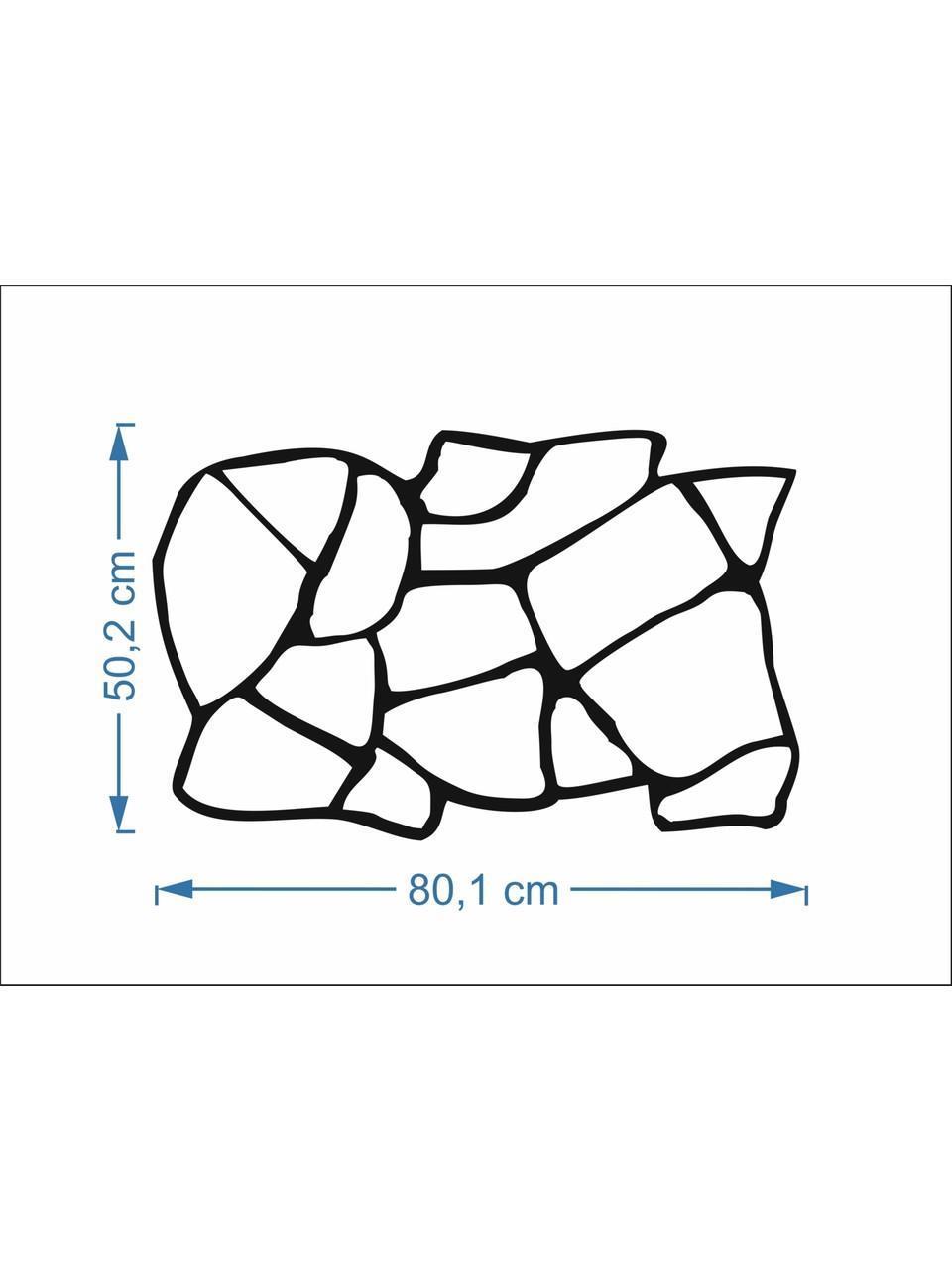 Taş Tuğla Stencil Şablon Kalın Malzeme Rölyef Pasta, Dekoratif Sıva, Kalekim ve Saten Alçıya Uygun Kayrak Taşı Model Slate Stone 1mm