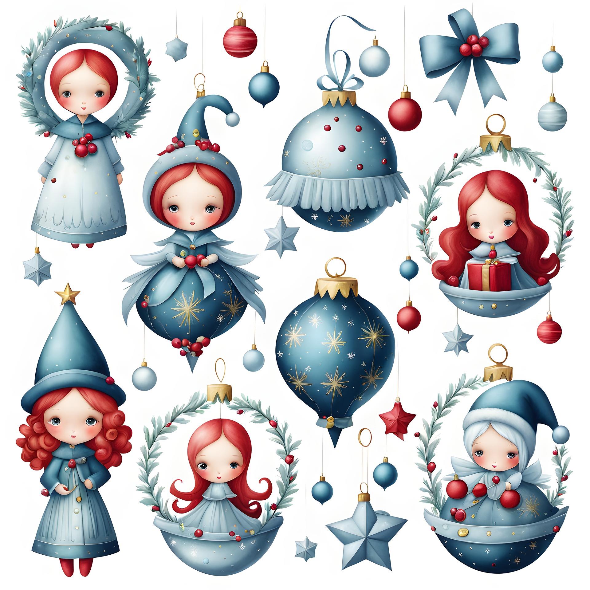 Yeni Yıl, Christmas, Yılbaşı, Noel No.2 Dekopaj Kağıdı