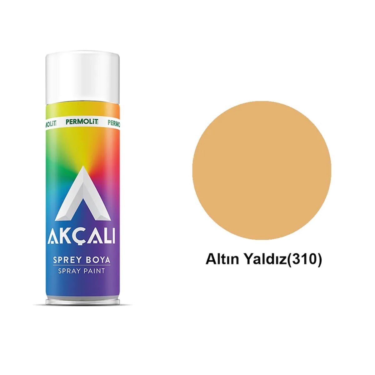 Akçalı Altın Yaldız Sprey Boya 400 ml 310