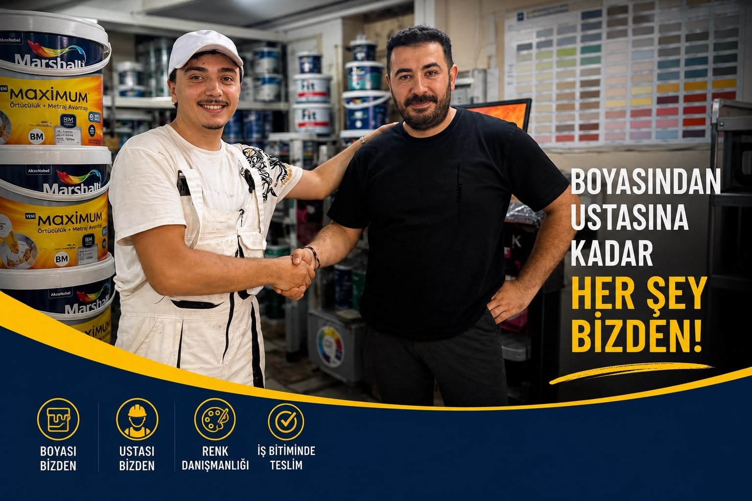 Boyasından Ustasına Kadar Her Şey Bizden