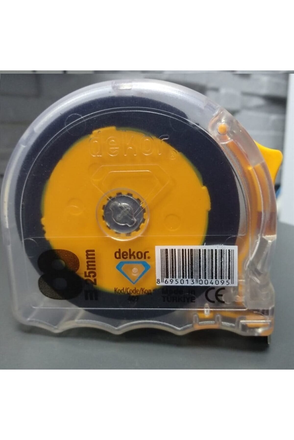 Dekor Şerit Metre 8 Metre X 25 Mm Kod:409 Şeffaf