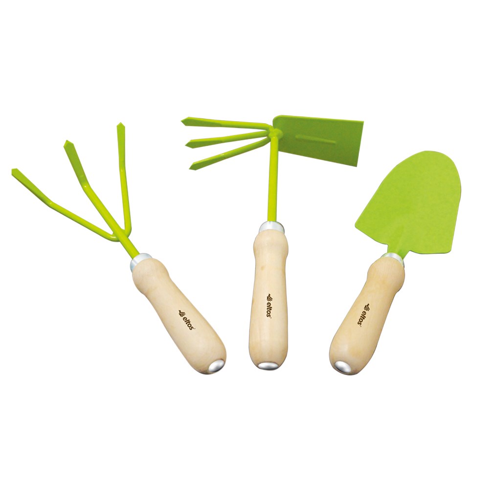 Eltos EBS003 Bahçe Seti 3 Parça Çapa + Tırmık + Kürek