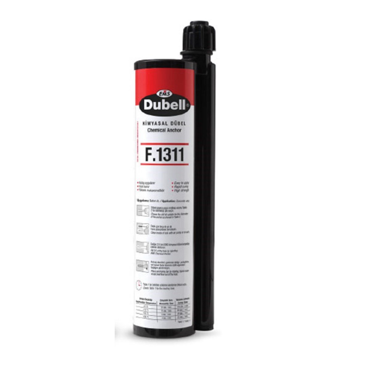 EMS Dubell Kimyasal Dübel Epoksi F.1311 345 ml