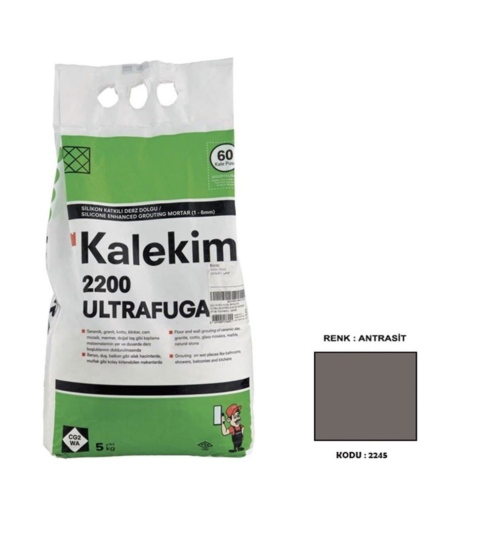 Kalekim 2200 Ultrafuga Antrasit Derz Dolgu 5 Kg