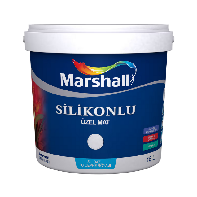 Marshall Silikonlu Özel Mat Silinebilir İç Cephe Boyası 15 Lt