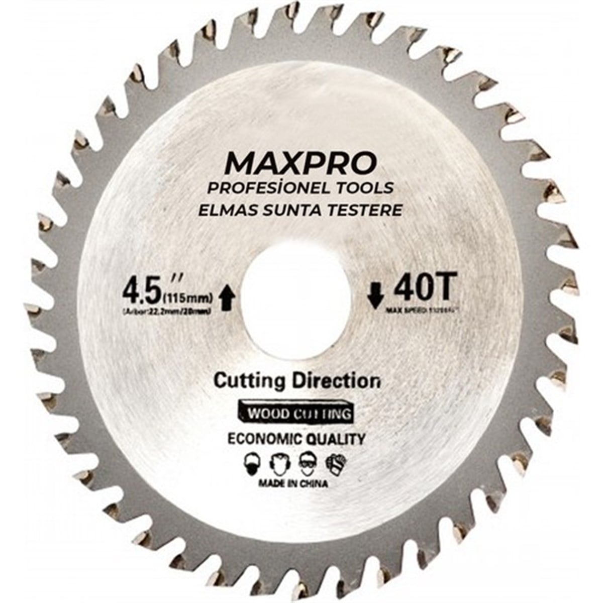 Maxpro Elmas Sunta Testere 180 X 40T X 30 Mm