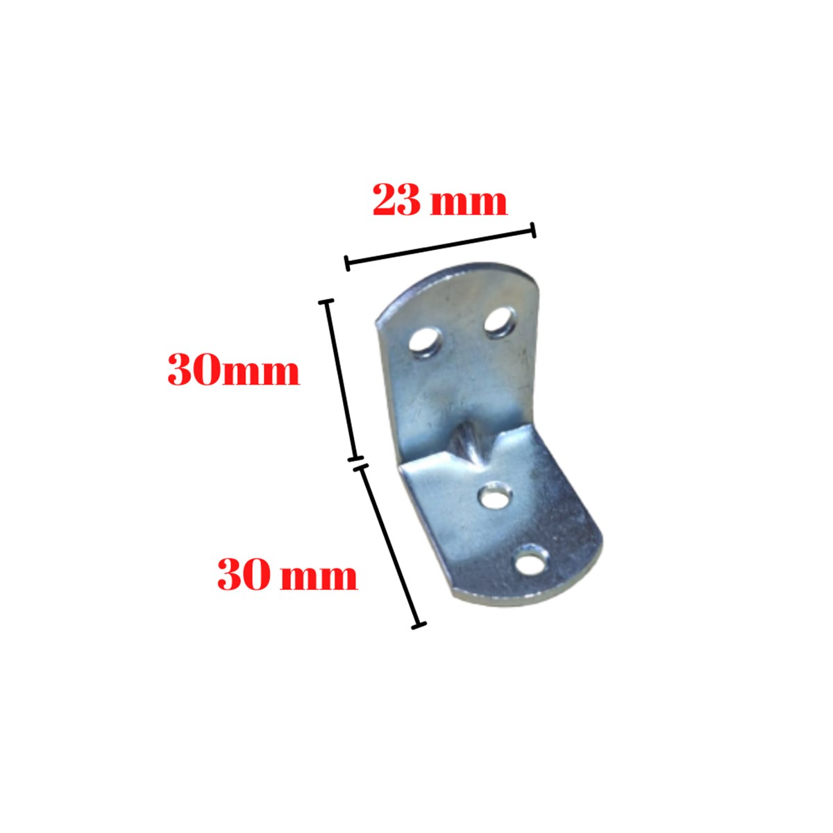 Nalburun Oval L Gönye Bağlantı Birleştirme Aparatı 1,8X23x30x30 mm 1 Adet