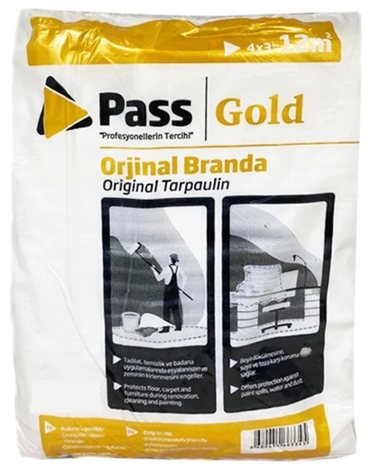 Pass Gold Orjinal Branda 20 M2 4X5 Boya Örtüsü