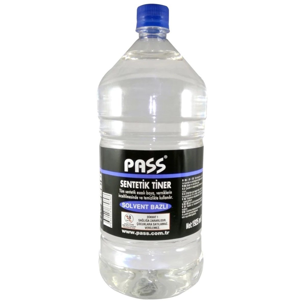 Pass Sentetik Tiner Solvent Bazlı Sentetik Tiner 1925 Ml 5/1
