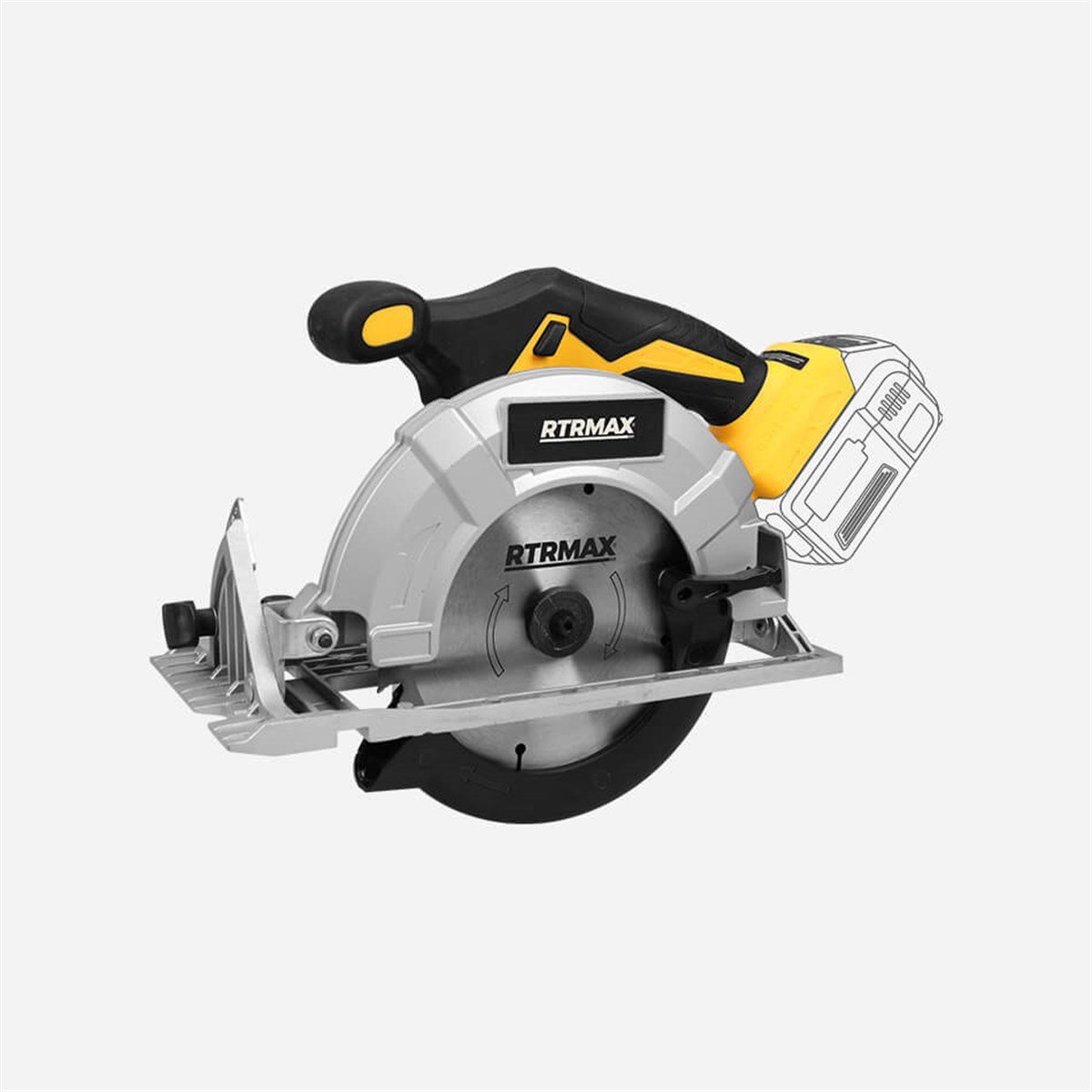 RTX2038B  Rtrmax Akülü Daire Testere Kömürsüz Motor 165 Mm